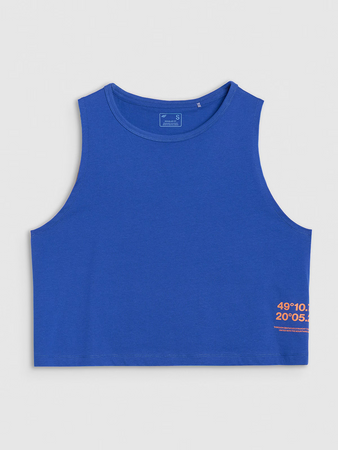 Top z nadrukiem damski 4F 4FWSS25TSLEF157-36S