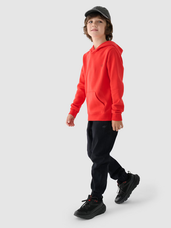 Bluza dresowa nierozpinana z kapturem chłopięca 4F Junior 4FJWMM00TSWSM1292-70S