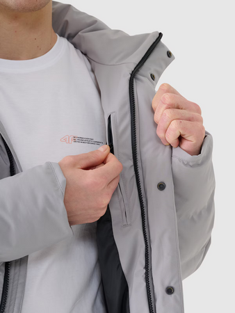 Kurtka zimowa puchowa z syntetycznym wypełnieniem membrana 10000 męska 4F 4FWAW24TDJAM512-25S