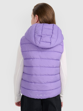 Bezrękawnik puchowy z wypełnieniem syntetycznym dziewczęcy 4F 4FJRAW25TVJAF322-51S