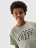 T-shirt chłopięcy oversize z nadrukiem 4F 4FJWSS25TTSHM2325-41S