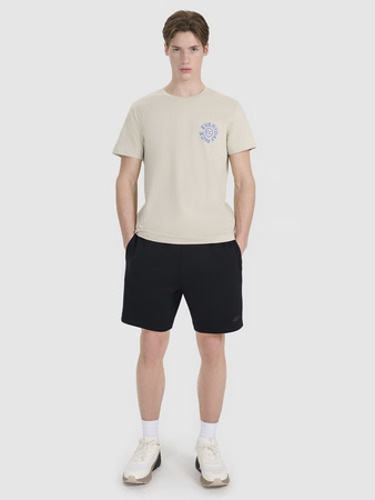 T-shirt regular z nadrukiem męski 4F 4FWSS25TTSHM1980-83S