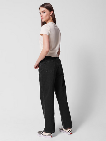 Jeansy straight z prostymi nogawkami damskie Outhorn OTHWSS24TTROF723-20S