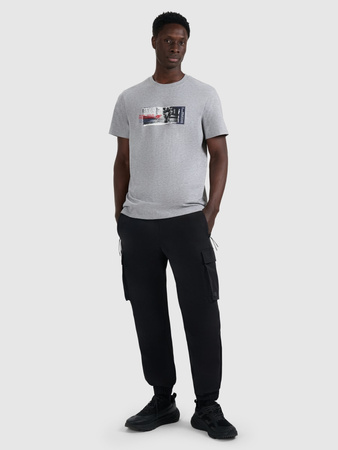 T-shirt regular z nadrukiem męski 4F 4FRAW25TTSHM3364-27M