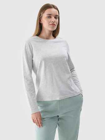 Longsleeve oversize gładki damski 4F 4FWMM00TLONF431-27M