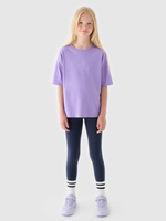 Legginsy dzianinowe dziewczęce 4F Junior 4FJRAW24TTIGF239-31S