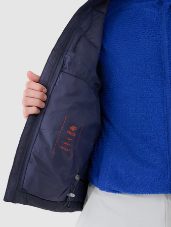 Kurtka puchowa trekkingowa z wypełnieniem Primaloft Silver męska 4F 4FWSS25TDJAM527-22S