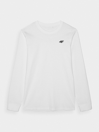 Longsleeve regular gładki męski 4F 4FWMM00TLONM432-10S