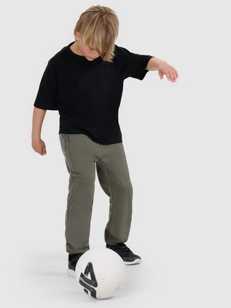 T-shirt oversize gładki chłopięcy 4F 4FJWAW25TTSHM2411-20S