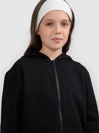 Bluza dresowa rozpinana z kapturem dziewczęca 4F 4FJWMM00TSWSF1861-20S