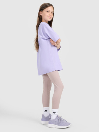 Legginsy dzianinowe dziewczęce 4F 4FJRAW25TTIGF291-83S