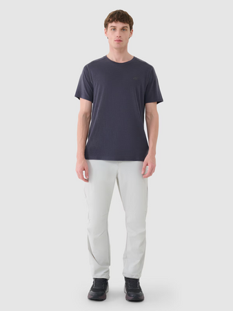 Koszulka trekkingowa z wełną Merino męska 4F 4FWSS25TFTSM1268-22S