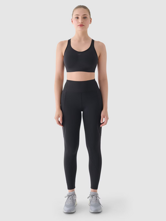 Legginsy do biegania z wysokim stanem damskie 4F 4FWAW24TFTIF267-22S