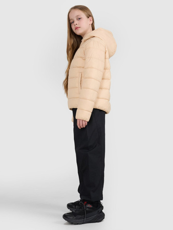Kurtka puchowa z wypełnieniem syntetycznym dziewczęca 4F 4FJRAW25TDJAF0816-83S