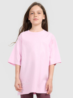 T-shirt oversize z nadrukiem dziewczęcy 4F 4FJRAW25TTSHF3187-56S