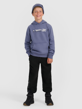 Bluza dresowa nierozpinana z kapturem chłopięca 4F 4FJRAW25TSWSM2416-32S