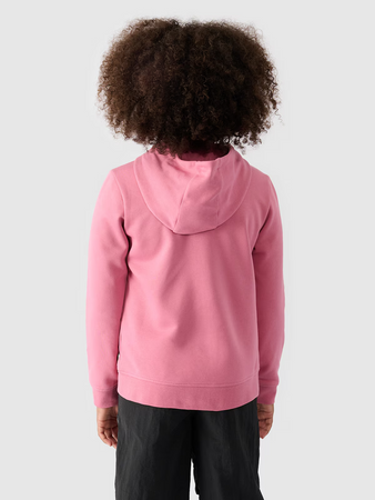 Bluza dresowa rozpinana z kapturem dziewczęca 4F Junior 4FJWMM00TSWSF1315-56S