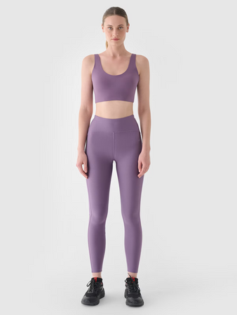 Legginsy treningowe z wysokim stanem damskie 4F 4FRAW24TFTIF353-50S