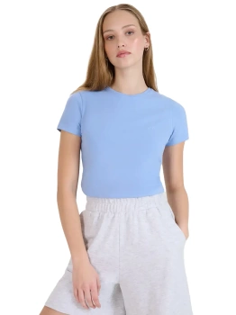 Koszulka damska bawełniana slim 4F 4FWMM00TTSHF2255-32S
