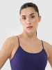 Biustonosz treningowy bezszwowy z niskim wsparciem damski 4F 4FWSS25USBAF151-30S