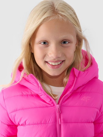 Kurtka puchowa z wypełnieniem syntetycznym dziewczęca 4F 4FJWAW24TDJAF449-55S