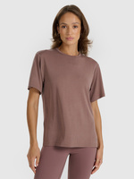 T-shirt oversize z modalem damski 4F 4FRAW25TTSHF3408-82S