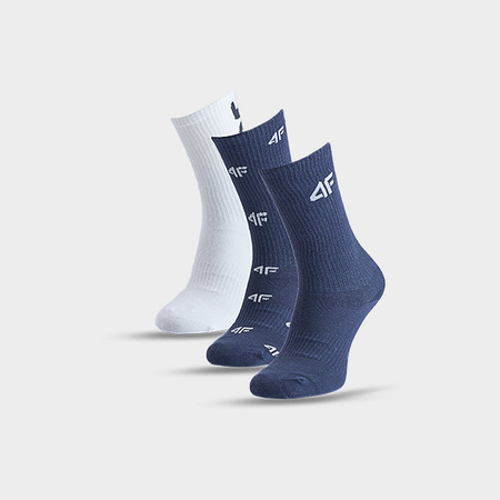Skarpetki casual za kostkę (3-pack) chłopięce 4F 4FJWAW25USOCM391-90A