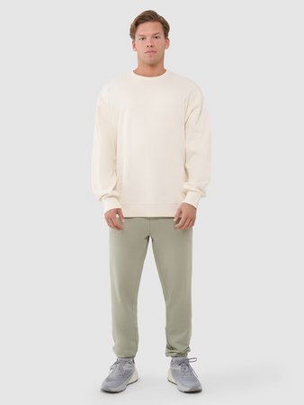 Bluza męska dresowa oversize nierozpinana bez kaptura 4F 4FWSS25TSWSM1536-80S-12S