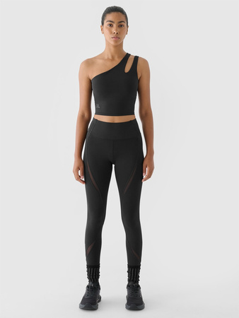 Crop top treningowy na jedno ramię 4F x anna lewandowska 4F 4FALSAW24TFSLF515-20S
