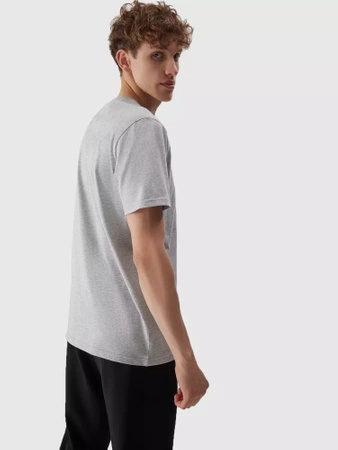 T-shirt regular z nadrukiem męski 4F