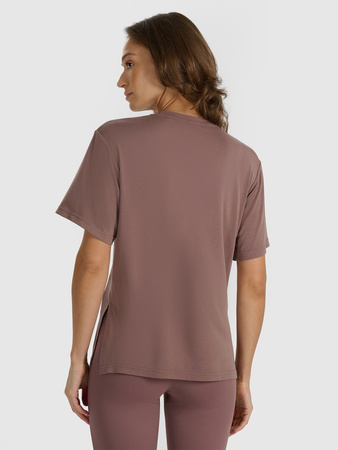 T-shirt oversize z modalem damski 4F 4FRAW25TTSHF3408-82S