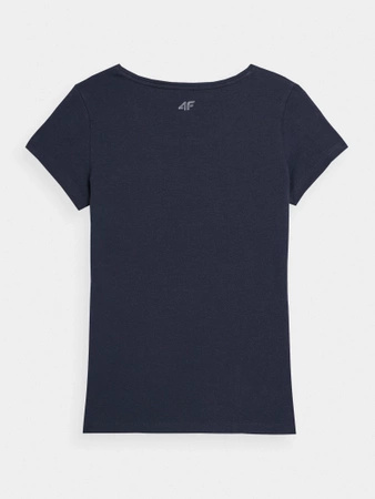 T-shirt regular gładki damski 4F 4FMM00TTSHF731-30S