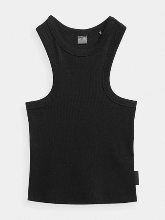 Crop top z prążkowanej dzianiny damski 4F