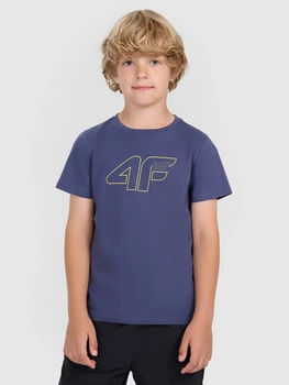 Chłopięcy t-shirt z nadrukiem 4F 4FJWAW25TTSHM2417-31S