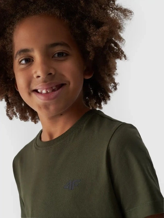 T-shirt gładki chłopięcy 4F