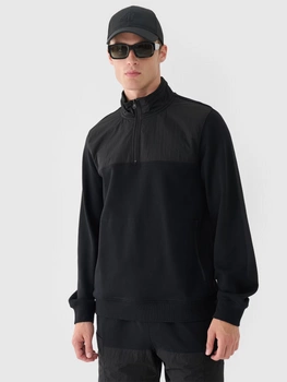 Bluza dresowa nierozpinana bez kaptura męska 4F 4FRSS24TSWSM2035-20S