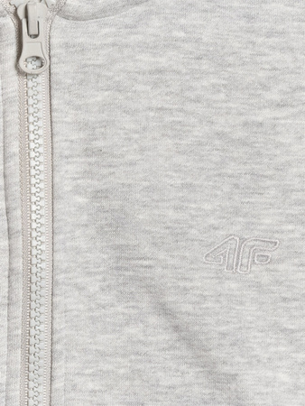 Bluza dresowa chłopięca rozpinana z kapture 4F 4FJWMM00TSWSM1859-25M