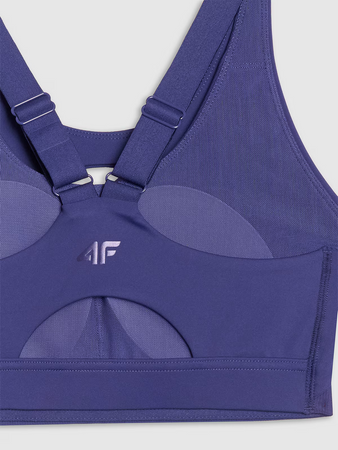 Biustonosz treningowy ze średnim wsparciem damski 4F 4FWSS25USBAF150-30S
