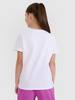 T-shirt regular gładki dziewczęcy 4F 4FJWSS25TTSHF2177-10S