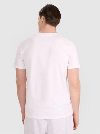 T-shirt regular z nadrukiem siatkarskim męski 4F 4FRAW25TTSHM3237-10S