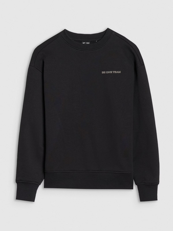 Chłopięca bluza dresowa bez kaptura nierozpinana 4F 4FJWSS25TSWSM1713-20S