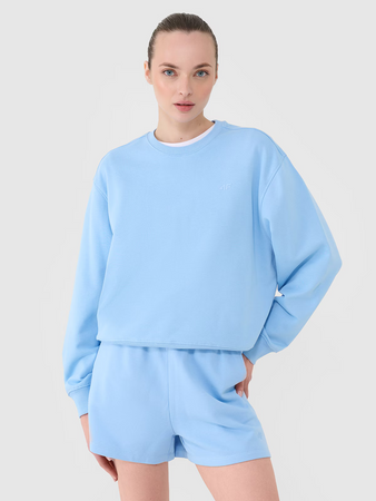 Bluza dresowa nierozpinana bez kaptura damska 4F 4FWMM00TSWSF1765-32S