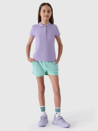 Koszulka polo regular dziewczęca 4F Junior