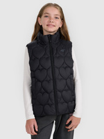 Bezrękawnik puchowy z wypełnieniem syntetycznym dziewczęcy 4F 4FJRAW25TVJAF323-20S