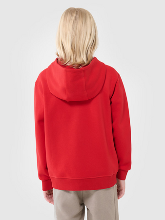 Chłopięca bluza dresowa z kapturem rozpinana 4F 4FJWSS25TSWSM1851-62S