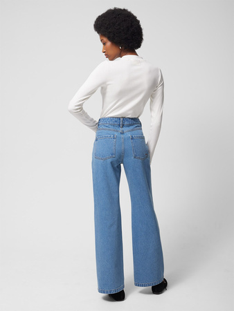 Jeansy flare z rozszerzanymi nogawkami damskie Outhorn OTHWSS24TTROF726-33S