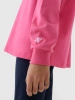 Longsleeve oversize gładki dziewczęcy 4F 4FJWSS25TLONF377-54S