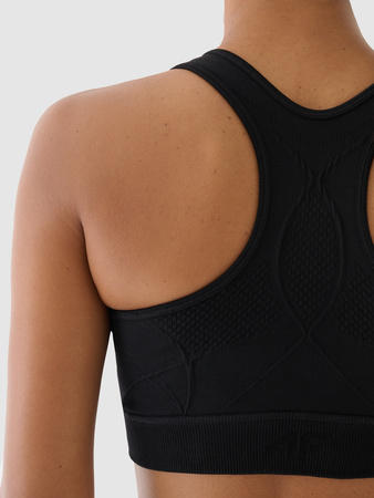 Biustonosz treningowy bezszwowy ze średnim wsparciem 4F x anna lewandowska 4F 4FALSAW24USBAF169-20S