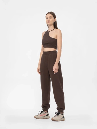 Crop top asymetryczny na jedno ramię damski 4F