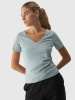 T-shirt damski gładki 4F 4FWAW24TTSHF1649-47S